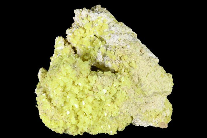 Sulfur Crystals on Matrix - Steamboat Springs, Nevada #174225